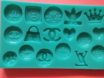 3D Detailed Fashion Logo Silicone Cake Sugarcraft Fondant Soap Mold