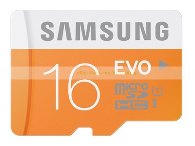Samsung MicroSDHC 16GB Micro SD HC EVO Class 10 UHS-1 48MB/s Flash Memory Card