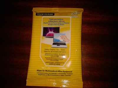 20 x  LCD PLASMA PC LAPTOP Screen Anti Static Cleaning Wipes-TECH CLEAN