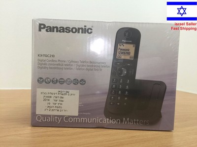 Panasonic KX-TGC210S Dect 6.0 Expandable Single Line Cordless Phone NEW