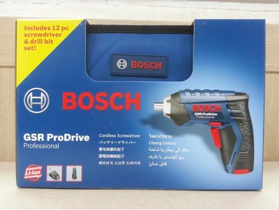 Genuine BOSCH GSR ProDrive 3.6V Li Cordless SCREWDRIVER w/Battery,Charger,Bit