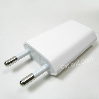 Genuine Apple iPod iPad iPhone 5 5C 5S 4 4S EU Charger Adapter A1400 Original