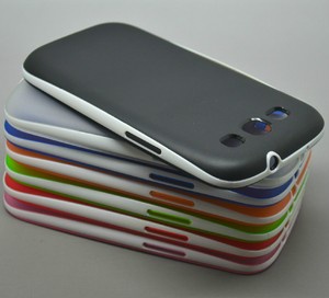 ULTRA THIN SOFT RUBBER BUMPER CASE FOR SAMSUNG GALAXY SIII S3 I9300 CLEAR