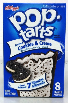 Kellogg's Pop Tarts Frosted Cookies & Creme Toaster Pastries 14.1 oz