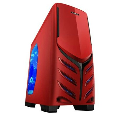 AMD FX-4100(3.6GHz) 8GB Ram HD6670 Gaming Graphics Win7 Gamer Ultra PC Red