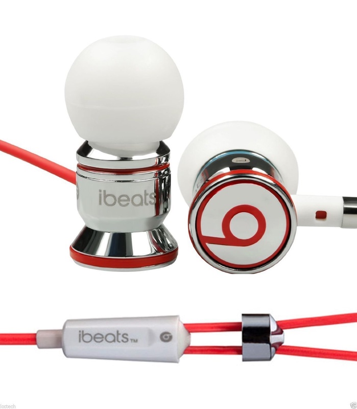 ORIGINAL Monster Beats by Dr Dre iBeats In-Ear Headphones for Apple iPhone-White