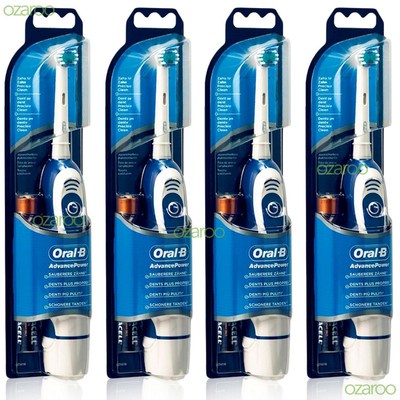 4 x Oral-B Advance Power 400 DB4010 Battery Powered Electric Toothbrush Advanced