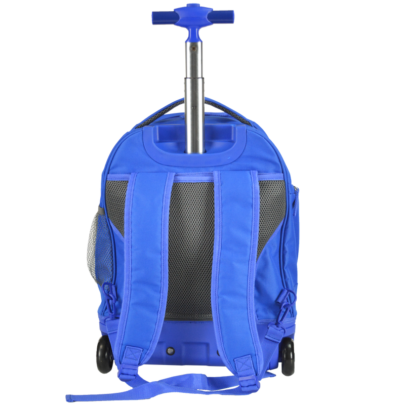 Treasureland Ultra-Light Hybrid PC Hardside Softshell Rolling Shoulder Backpack