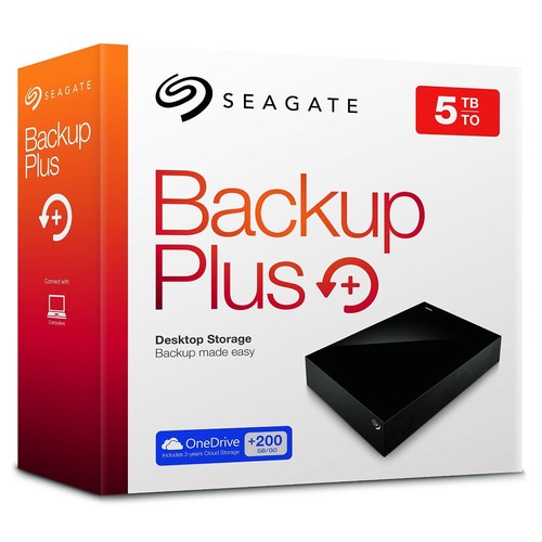 NEW Seagate Backup Plus 5TB USB 3.0 Desktop 3.5 inch External Hard Drive
