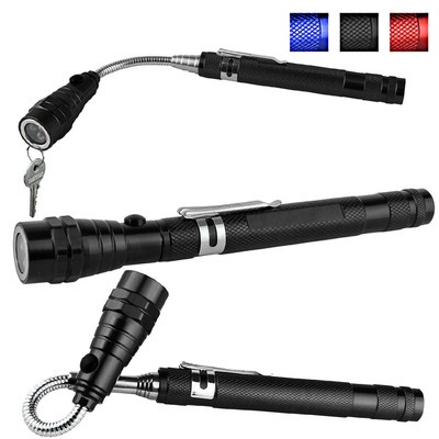 Telescopic Flexible 3 LED Torch Flashlight Magnetic Pick Up Tool Lamp Light