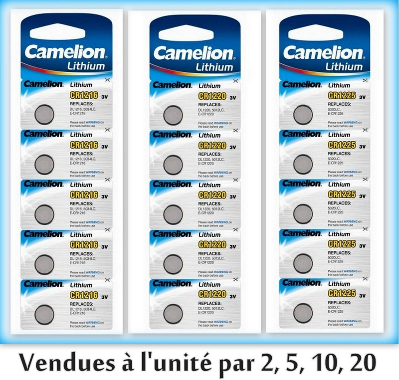 Piles/battery boutons lithium CR2032/2025/2016 Camelion , Free Shipping !!