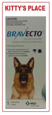 Bravecto for Large Dogs 20-40kg 1 Chew