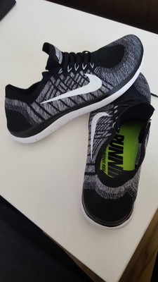 nike free 4.0 flyknit  Black White Wolf Grey Euc whit box mens / women717075
