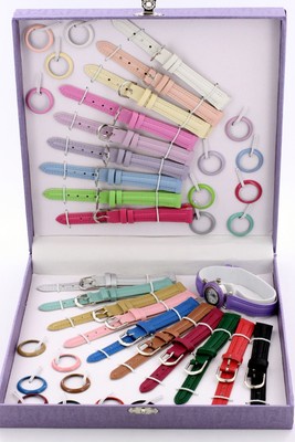Ladies & Girls Watch Set with 20 Interchangeable Bands & 20 Bezels
