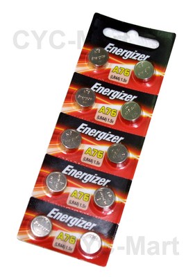 10 pcs x Energizer LR44 AG13 A76 Alkaline Batteries, Brand New Original Packing