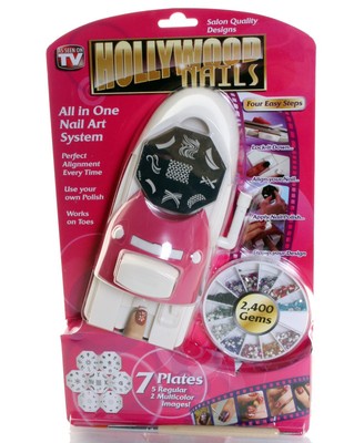 Hollywood Nails All in One Professional Nail Art System Kit As Seen On TV