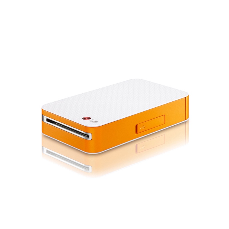 LG PD221 Pocket Photo Mobile Portable Mini Printer Android +10 Sheet Orange