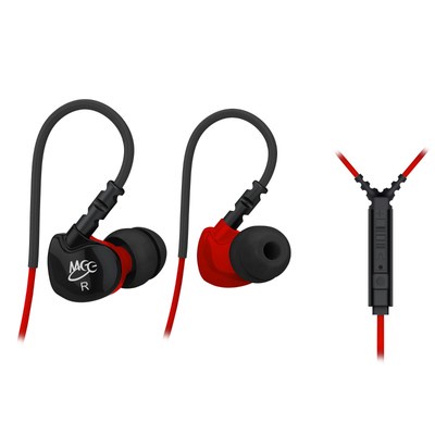 MEElectronics Sport-Fi S6P Memory Wire In-Ear Earphone package with Mic & remote