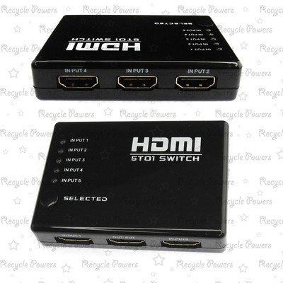 3 5 PORT HDMI Switch Switcher Selector Splitter Hub IR Remote 1080p FOR HDTV PS3