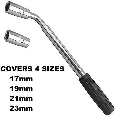 Extendable Wheel Telescopic Car Van Brace Socket Tyre Nut Wrench 17 19 21 23mm