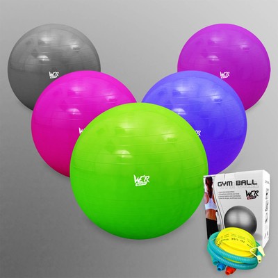 We R Sports Fitness Exercise Swiss Gym Fit Yoga Core Ball 65CM Abdominal Back