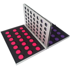 New Classic Aluminum Travel Connect Four 4 Board Checkers Family Game XMAS GIFT