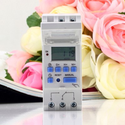 Digital LCD Programmable Timer Switch THC 15A DC 110V AC 220V New HP