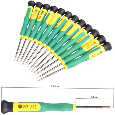 New Best-666 12 in 1 Screwdriver Tools Kit for Mobile Phones Computer Camera