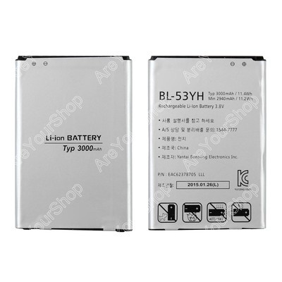 New Genuine Li-ion Battery For LG G3 F400 D830 D850 D851 D855 VS985 BL-53YH