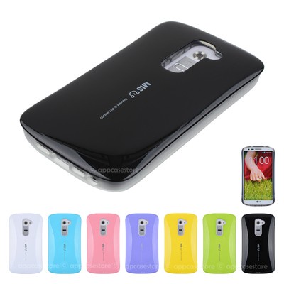 For LG G2 Case Armor Anti Shock Cover urethane Rubber See through Free Shipping