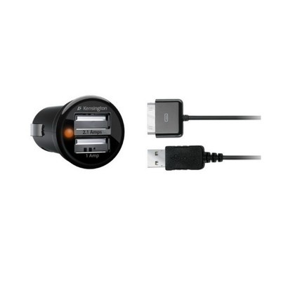 KENSINGTON CAR CHARGER POWERBOLT 3.1AMPS DUO MADE FOR IPAD IPHONE IPOD NEW 33497