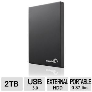 Seagate Expansion Portable HDD - 2TB, USB 3.0 - STBX2000401