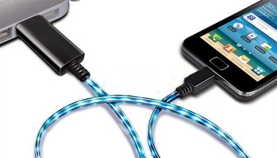 Floating LED Lighting EL Luminous Micro USB Charging &Sync; Cable For S3 S4 Note2