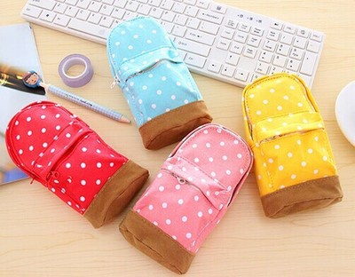 New mini School bag Pen Case Student's Canvas Pencil Case Children Pen Bag
