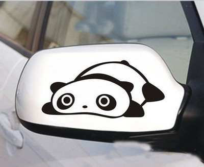 1Pair Variety Of Styles Fashion Cartoon Pattern Behind The Car Mirror Stickers