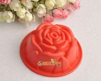HOT Red Rose Shape Silicone Cake Muffins Biscuit Cupcake Cookie Mold Cutters NEW