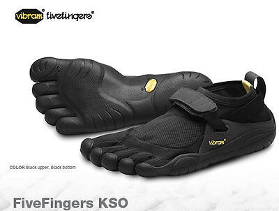 Vibram Fivefingers KSO Black/Black Mens sizes 40-47/7-14 NEW!!!