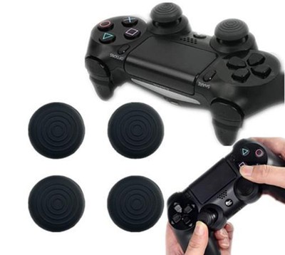 4X Black Silicone Gel Thumb Grips For PS4 /PS3 /Xbox 360 /XboxOne Controller HOA