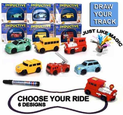 Best Follow Any Drawn Line Magic Pen Inductive Toy Car Truck Bus Tank Model 2017