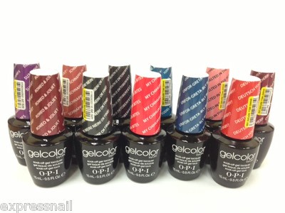 OPI GelColor Soak Off UV Gel Polish .5oz/15ml 2012 Fall Collection choice 1color
