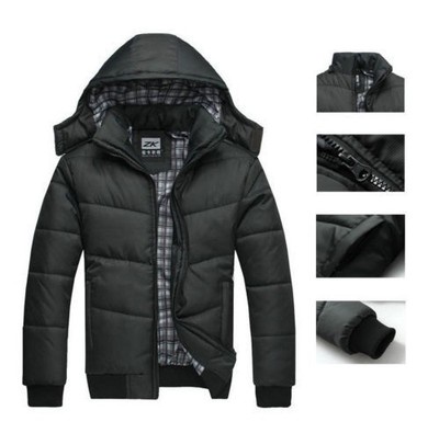 2014 Men's Warm Hoodie Hoodey Coat Parka Winter Coat Outwear Down Jacket