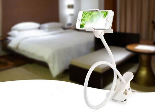 Universal Flexible Long Arm Mobile Phone Clip Desk Bed Car Holder Cradle Stand