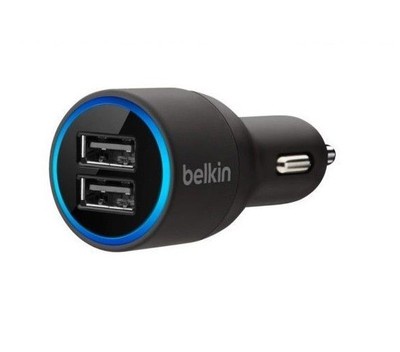 Belkin 2-port USB Car Charger mini Car Charger 2.1 AMP/10W Blu-ray USB Charger