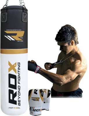RDX 5FT UnFilled Punch Bag Set UFC Boxing Gloves MMA Punching Muay Thai Kick AU