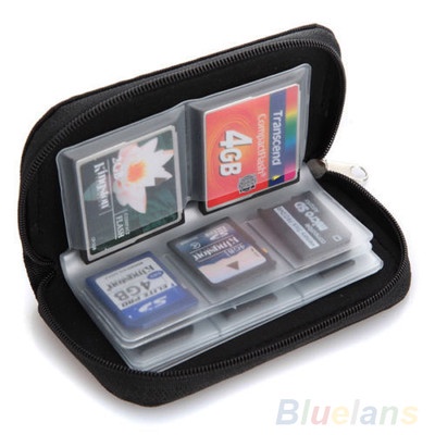 VOGUE SDHC MMC CF MICRO SD MEMORY CARD STORAGE BAG POUCH CASE HOLDER WALLET B64K