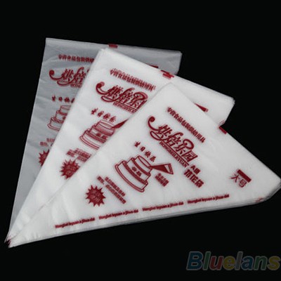 100PCS DISPOSABLE BAKING PASTRY BAG CREAM CAKE ICING PIPING BAGS CAKE DECORATION