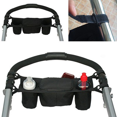 BABY STROLLER ORGANIZER CUP BAGS CARRIAGE PRAM BUGGY CART BOTTLE HOLDER LATEST