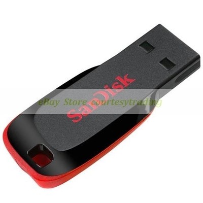 SanDisk USB 8GB Cruzer Blade Flash Pen Drive Black (New)