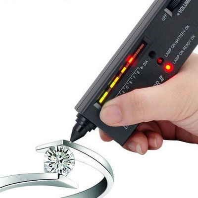 Jeweler Diamond Tool Kit Portable Pen Hardness identification Mini Tester Black