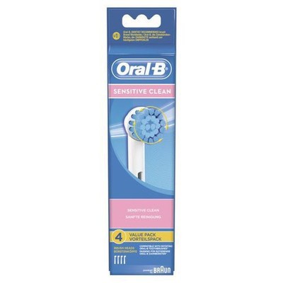 Braun Oral-B Sensitive Clean Electric Toothbrush Replacement Brush Heads 4pack